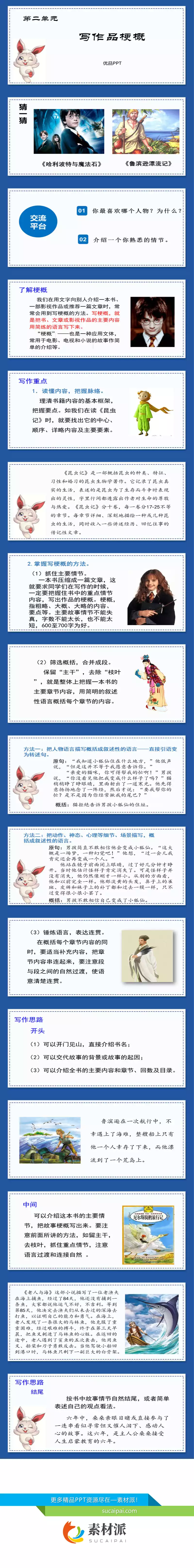 写作品梗概PPT课件4 - 第一PPT1