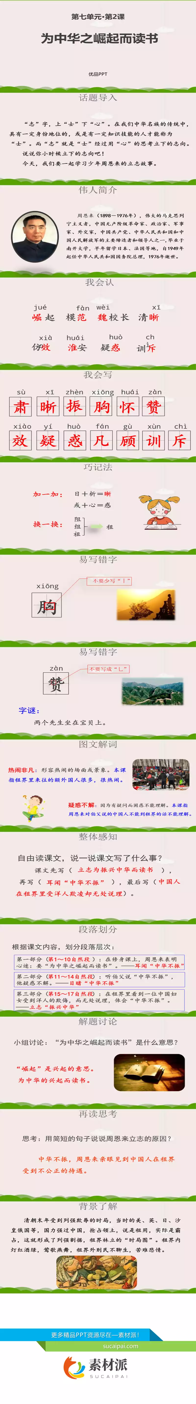 为中华之崛起而读书PPT课件6 - 第一PPT1