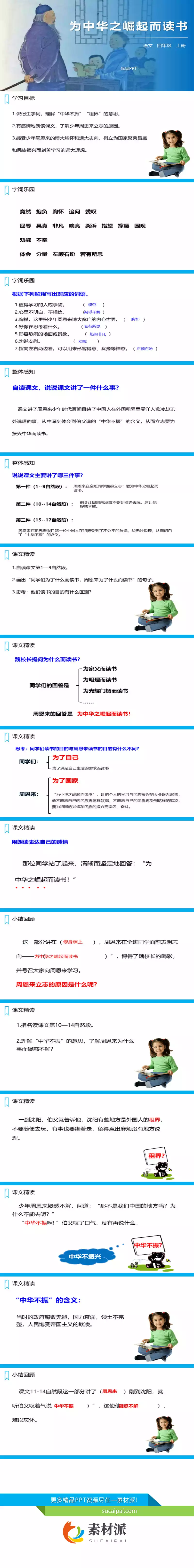 为中华之崛起而读书PPT课件3 - 第一PPT1