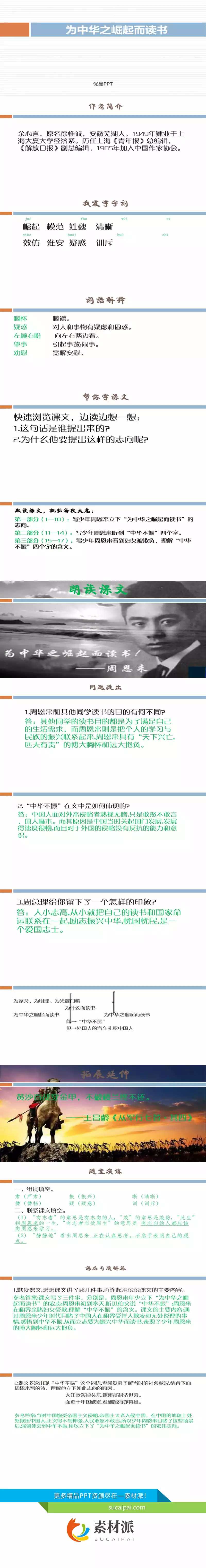 为中华之崛起而读书PPT课件2 - 第一PPT1